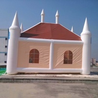 Tente gonflable de partie de maison de rebond de château plein d'entrain de super grand extérieur personnalisée en usine