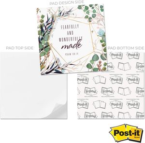 Hiện đại hoa Christian thiết kế tùy chỉnh tự dính dính <span class=keywords><strong>Memo</strong></span> <span class=keywords><strong>Pad</strong></span> 4.5x4.5x4.5cm in cho các trường học sử dụng - Product Image 2