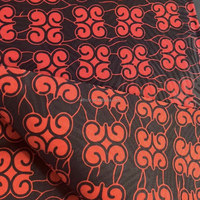 Grosir 100% katun lilin asli cetakan ganda kain Ankara 6 yard teknik tenun 120gsm gaya polos bernapas untuk anak laki-laki anak perempuan
