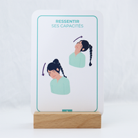 Inspiration Mindfulness Challenge Cartes à jouer Deck Mantras d'affirmation en papier pour outils de méditation et grandes affirmations