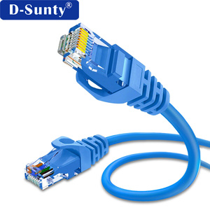Câble Ethernet D-Sunty Cat5e 3m/5m UTP en cuivre massif 8 conducteurs 26AWG 550MHz 10Gbps RJ45 - Product Image 1