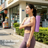 Rodillo de Espuma Multifuncional para Fitness, Masajeador para Piernas, Cintura, Brazos y Músculos, Herramienta de Fitness para Jóvenes, Niños, Ancianos y Uso Doméstico