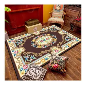 Factory Supplier custom modern decoration hotel soft rabbit skin fluffy floor carpets rugs for living room worship blanket
