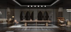 Bureau de direction moderne en métal, designs de bureaux en bois, mobilier de bureau - Product Image 5