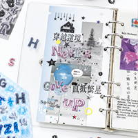 Simno 2 Styles Alphabet Sticker Book 20 Feuilles Autocollants en Faux Tissu Lettres et Symboles pour Journal Kpop Photocard DIY Crafts
