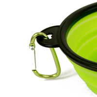Yommy TPR Bol pliable arrondi portable et écologique pour chiens et chats, usage intérieur/extérieur/voyage, motif uni