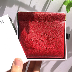 High Quality Custom Design Logo Pu Leather Fashion Bag with Iron <b>Sheet</b> Earphone Jewelry Ring Necklace Coin Leather Dust Bag - Product Image 2