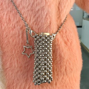 Nouveau sac à bandoulière tendance et exquis en maille tressée avec perles, porte-clés élégant et polyvalent - Product Image 3