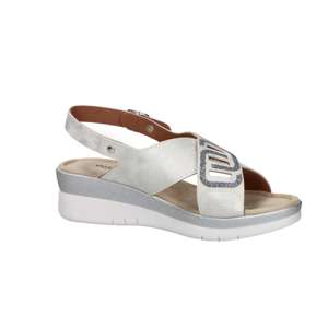 Sandalias de Plataforma para Mujer Valleverde, Color Blanco Plateado, Talla 36, Tacón de 4.5 cm - Product Image 2