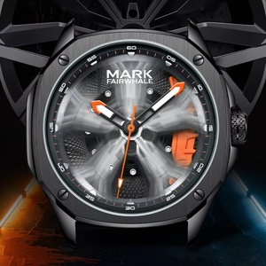 Mark Fairwhale FW-5060 Fashion Luxury Quartz <b>Watch</b> Waterproof Male Clock Luminous Stainless Steel Men <b>Watch</b> - Product Image 3