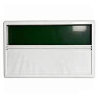 Fenêtre de caravane à double couche en acrylique résistante aux UV, isolation thermique, fenêtre à charnières avec système de verrouillage sécurisé pour caravane