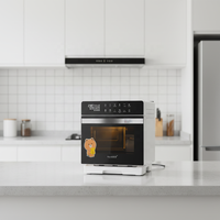 Oven Pemanggang Konveksi Listrik Kontrol Mekanis Guangding Factory OEM 20L, Stainless Steel, Dapat Dikendalikan via Aplikasi, untuk Hotel