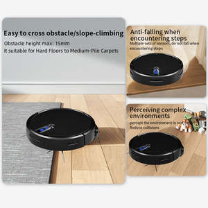 Robot Aspiradora con Filtro HEPA, Navegación Giroscópica y Autocarga, con Función de Limpieza en Seco/Húmedo, Control por Aplicación, para Uso Doméstico y Hotelero - Product Image 5