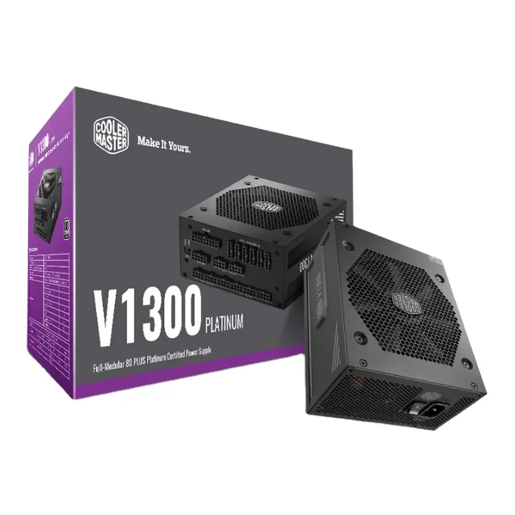 (Coolermaster) V1300คอมพิวเตอร์เดสก์ท็อปโฮสต์ ITX แชสซี SFX Platinum Power 4090โมดูลเต็ม ATX3.0 PCIE5.0 V1300แพลทินัม SFX