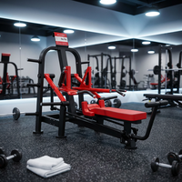 Équipement de fitness à usage commercial : Machine de musculation horizontale en acier avec charge de plaques sécurisée