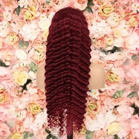 Perruques frontales en dentelle HD transparente sans colle, cheveux humains indiens Remy, ondulés, marron, haute qualité, livraison directe