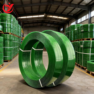 Nastro in PET Verde da 16-19 mm per Imballaggio, Cinghia in Plastica per Sigillatura Cartoni - Product Image 1