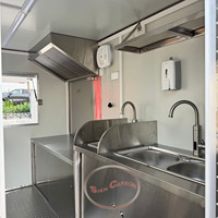 Vendeurs d'aliments de rue de haute qualité au détail Chariots de restauration rapide mobiles de qualité commerciale pour hot-dogs et collations