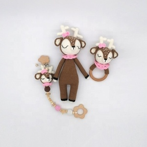 Grosir Pabrik Langsung 100 Katun Crochethandmade Kit DIY Beruang Crochet Hadiah Boneka Hama Beads Crochet Kerajinan Mainan dan Boneka - Product Image 3