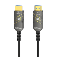 Câble Fibre Optique HDMI 16K de Qualité Industrielle VCOM, 10-100M, 96Gbps, 16K60Hz, en Alliage de Zinc pour Stades et Conférences Murales