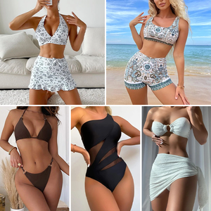 Costume da bagno Bikini bianco Sexy con stampa alla moda estivo all'ingrosso da donna - Product Image 1