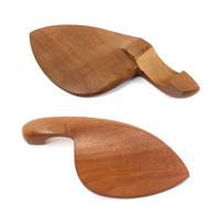 Jujube Wood Violin Cheek Support with Silver Front and Back Screws Tuning Peg Accessory for Stringed Instruments