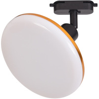 Projecteur LED sur rail en aluminium en forme d'OVNI pour studios de diffusion en direct, cabines photo et espaces commerciaux - Éclairage d'appoint à intensité variable