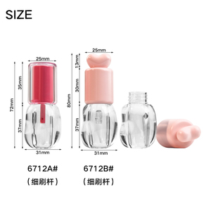 Nhãn tùy chỉnh dễ thương nhựa <span class=keywords><strong>Lip</strong></span> men ống đẹp vui tươi hình trái tim thời trang <span class=keywords><strong>Lip</strong></span> Gloss ống với treo lỗ <span class=keywords><strong>Lip</strong></span> ống dầu - Product Image 5