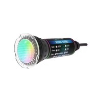 Projecteur de piscine 1,5 pouce IP68 RGBW sans niche, LED submersible AC/DC 12V 12W/18W, boîtier PPS, lampe de piscine avec options de lentilles multiples