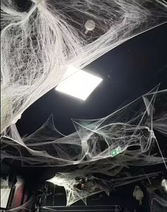 Cadılar Bayramı Örümcek Ağı Süsü Pamuk ve Plastik Malzemeden Çocuk Ev Partisi Dekoru İç Mekan Kullanımı - Product Image 3