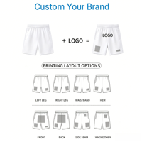 Shorts de bain sportifs tissés style américain 300g pour l'été, avec cordon de serrage, taille haute, pour hommes, marque de mode étudiante