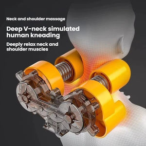 Coussin de massage chauffant à vibration électrique de haute qualité pour le corps entier, avec fonction pétrissante et shiatsu, pour la maison et la voiture - Product Image 5