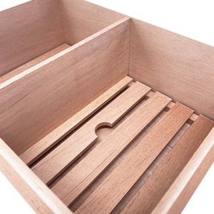 Caja de Madera Sólida para Cigarros, Rectangular, 10.5cm, a Prueba de Humedad, con Humidificador, de Cedro y Pino, para Uso Doméstico - Product Image 3