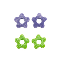 OURSTEAM vert violet précision pouce bâton but anneaux pour PS5 contrôleur pour PS4 jeu contrôleur éponge anneau jeu accessoires