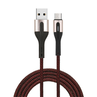 Nueva llegada USB Tipo-C Cable de cargador rápido 3A Carga rápida para dispositivos IOS Chaqueta de nailon Conductor de cobre puro