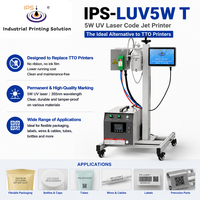 Imprimante laser UV industrielle IPS-LUV5W T 5W, machine de remplacement TTO 355nm pour marquage permanent sur emballages flexibles