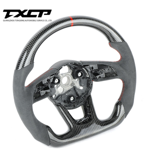 Volant personnalisé en Alcantara et fibre de carbone compatible avec <span class=keywords><strong>AUDI</strong></span> A3 A4 RS3 RS4 RS5 RS6 RS7 A5 A6 A7 <span class=keywords><strong>A8</strong></span> A1 B9 B8.5 B8 Volant LED - Product Image 5
