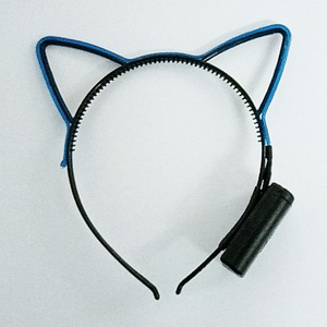 <span class=keywords><strong>Bandeau</strong></span> lumineux <span class=keywords><strong>LED</strong></span> néon avec oreilles de chat pour femmes, avec couronne scintillante, accessoires pour DJ, bar, boîte de nuit - Product Image 5