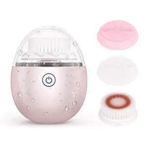 Stock américain Brosse nettoyante faciale en profondeur multifonctionnelle en silicone pour l'acné Brosse électrique sonique pour le nettoyage des pores du visage