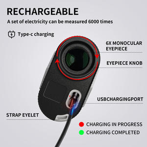 เครื่องวัดระยะด้วยเลเซอร์ระยะไกล 800 เมตร พร้อมหน้าจอภายนอก โหมดกอล์ฟ โหมดภูมิประเทศลาดชัน โหมดล่าสัตว์ - Product Image 4