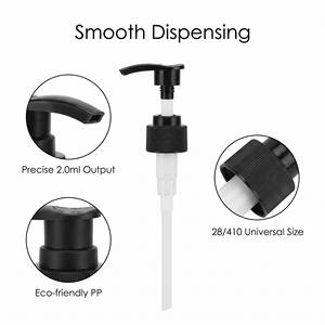 Bomba Dosificadora de Loción de Plástico PP Acanalado Modelo 501B 28/410 de 4 ml, Dispensador Antiderrames para Botellas de Champú, Gel de Ducha y Cosméticos - Product Image 4