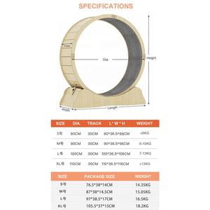 BunnyHi PBJ070 Estructura de Escalada Personalizada de Madera para Gatos Rueda de Ejercicio Silenciosa Juguete Interactivo para Aliviar el Aburrimiento - Product Image 3