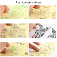 Feuille d'autocollant en vinyle Transparent imperméable et personnalisé, couleur claire avec Logo pour bouteille, marque, boîte, étiquette d'emballage