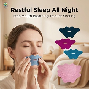 Bandes buccales hypoallergéniques respirantes <span class=keywords><strong>et</strong></span> confortables en forme de lèvres HLK, bande buccale pour dormir, bande buccale anti-ronflement - Product Image 5
