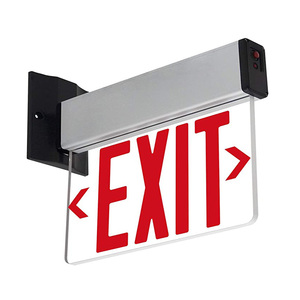 Señal de <span class=keywords><strong>Salida</strong></span> de Emergencia LED Bicolor, Rojo y Verde Intercambiable, con Iluminación Lateral, Certificación UL - Product Image 3