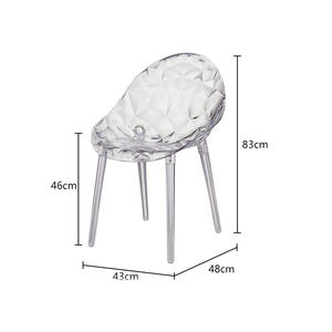 Tabouret en cristal acrylique transparent <span class=keywords><strong>chaise</strong></span> de <span class=keywords><strong>diable</strong></span> créative <span class=keywords><strong>pour</strong></span> le maquillage à la maison polyvalent moderne mobilier d'extérieur salon scolaire - Product Image 5