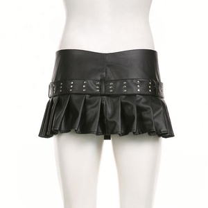 Jupes pour femmes en cuir PU tendance et sexy de qualité supérieure, fabriquées en usine - Product Image 5