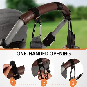 Multi Purpose Hook And Loop Baby Stroller Hooks For Bags