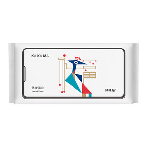 Serviettes de bain jetables Kakama 100x80cm, simple couche, tissu non tissé épaissi, absorption rapide, pour bébé et animal de compagnie - Product Image 2