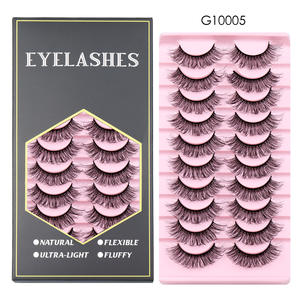 <span class=keywords><strong>Kit</strong></span> <span class=keywords><strong>de</strong></span> Extensiones <span class=keywords><strong>de</strong></span> Pestañas <span class=keywords><strong>de</strong></span> Visón Rizado Largo al por Mayor, Paquete <span class=keywords><strong>de</strong></span> 10 Pares, Pelo Sintético Desordenado, Pestañas <span class=keywords><strong>de</strong></span> Visón Sintético 8D, Grupos <span class=keywords><strong>de</strong></span> Pestañas <span class=keywords><strong>de</strong></span> 22 mm - Product Image 1